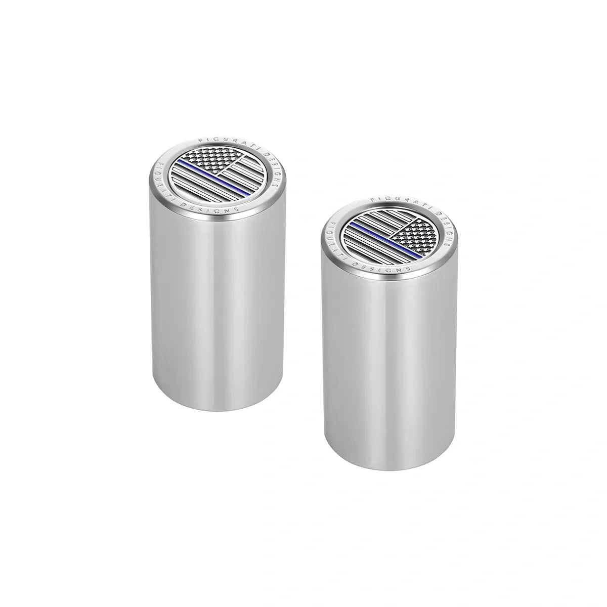 Harley-Davidson Rustfrit Stål Blå Line Amerikansk Flag Dækplader