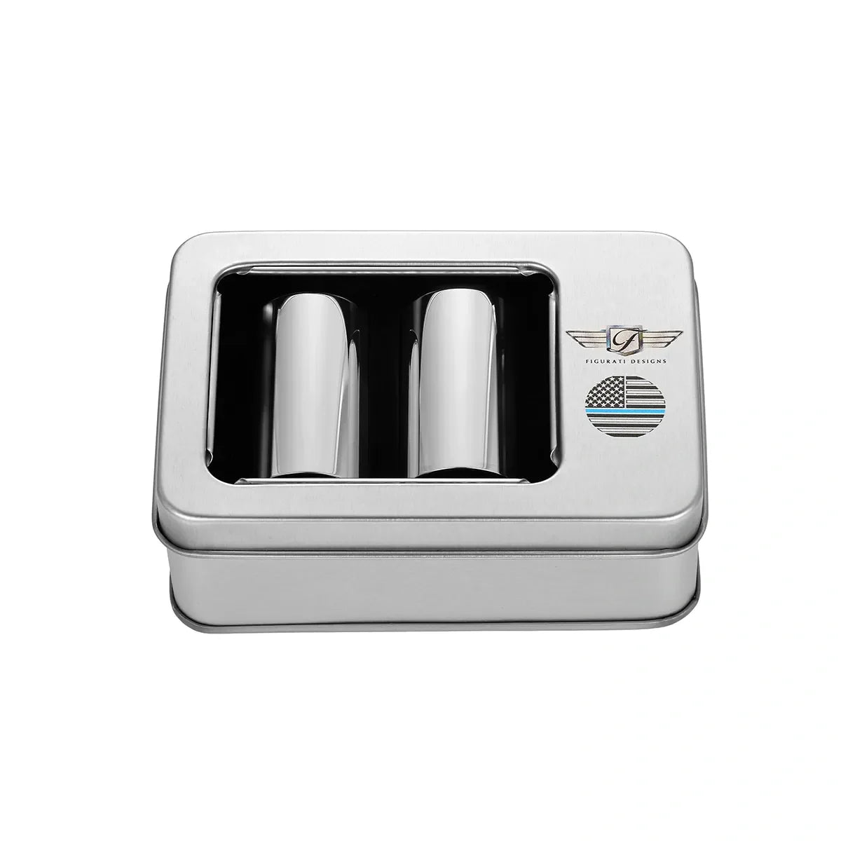 Harley-Davidson Rustfrit Stål Blå Line Amerikansk Flag Dækplader