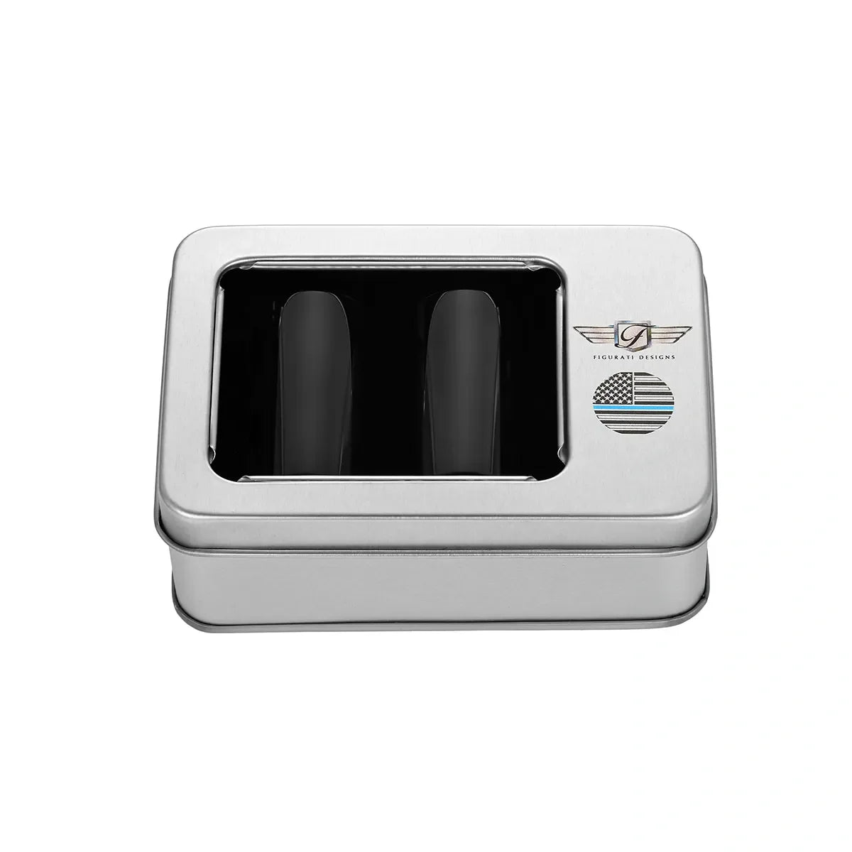 Harley-Davidson Rustfrit Stål Sort Blå Linje Amerikansk Flag Docking Covers