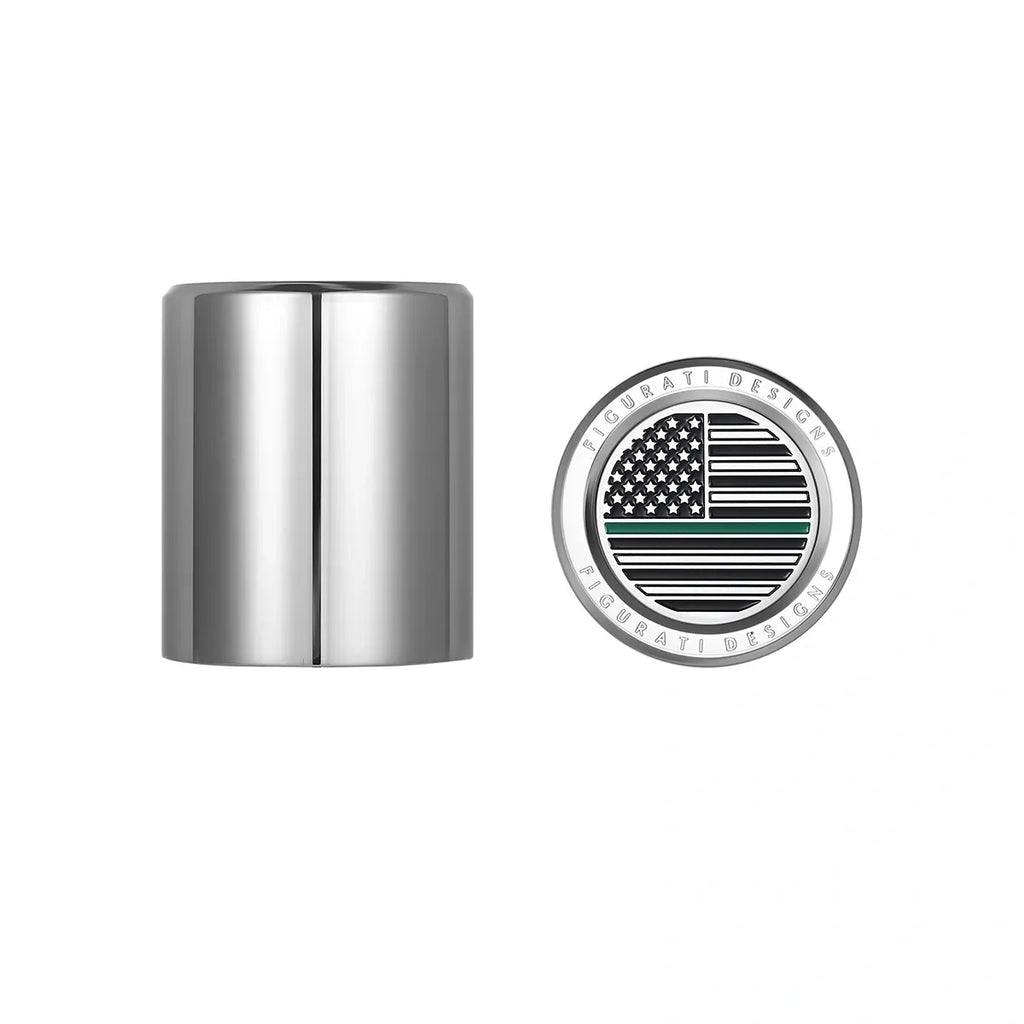 Harley-Davidson Rustfrit Stål Grøn Linje Amerikansk Flag Docking Covers