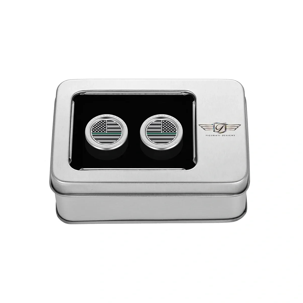 Harley-Davidson Rustfrit Stål Grøn Linje Amerikansk Flag Docking Covers