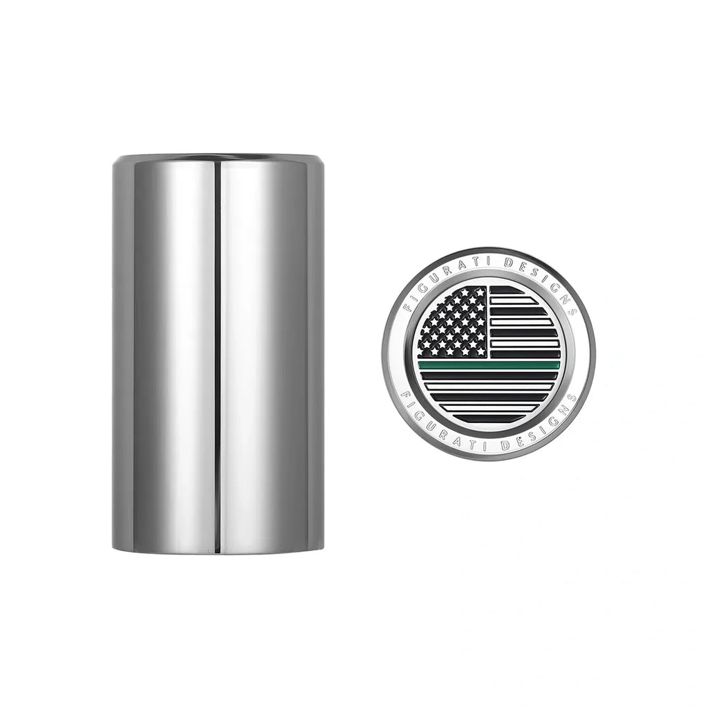 Harley-Davidson Rustfrit Stål Grøn Linje Amerikansk Flag Docking Covers