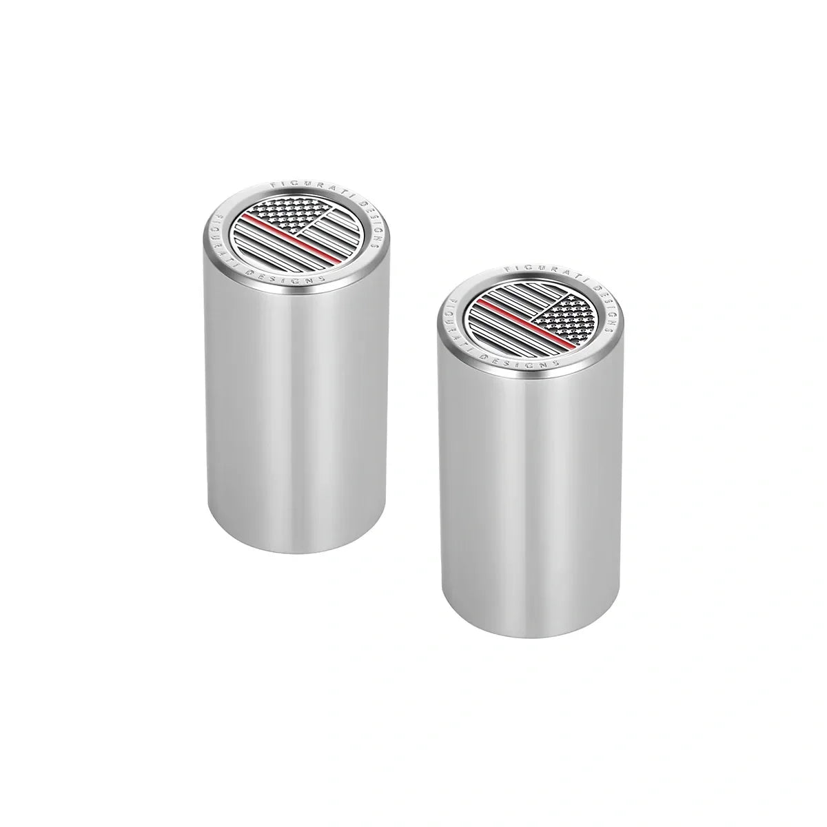 Harley-Davidson Rustfri Stål Rød Linje Amerikansk Flag Docking Covers