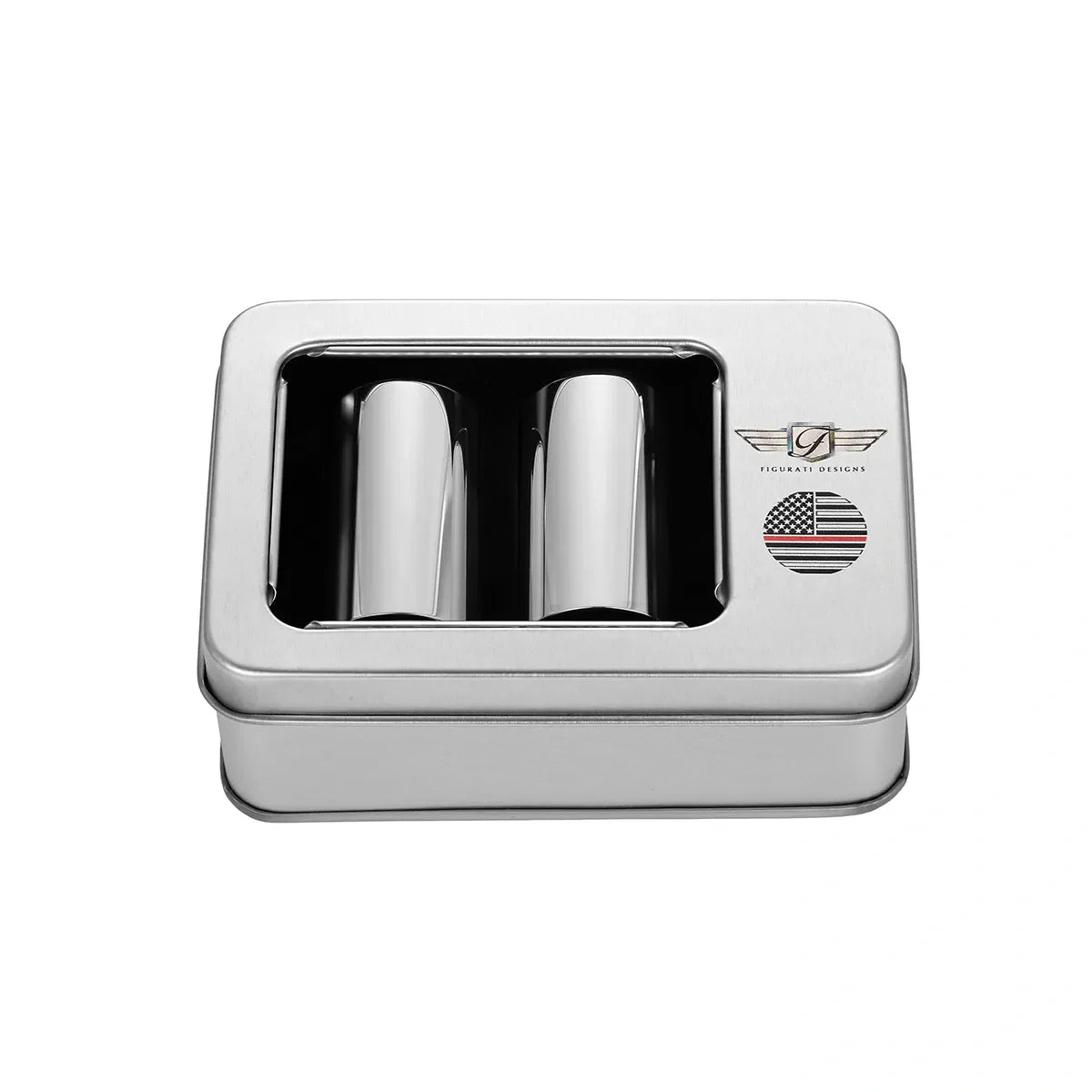 Harley-Davidson Rustfri Stål Rød Linje Amerikansk Flag Docking Covers