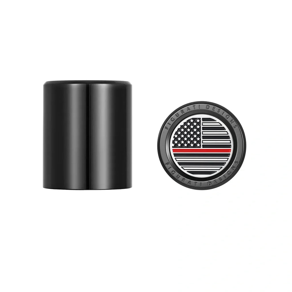 Harley-Davidson Rustfrit Stål Sort Rød Linje Amerikansk Flag Docking Covers