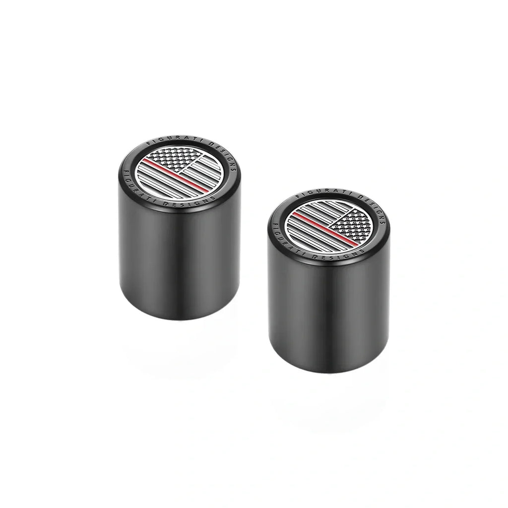 Harley-Davidson Rustfrit Stål Sort Rød Linje Amerikansk Flag Docking Covers