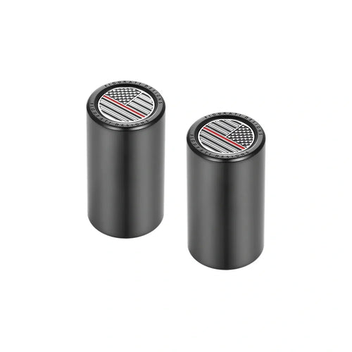 Harley-Davidson Rustfrit Stål i Sort Rød Linje Amerikansk Flag Docking Covers