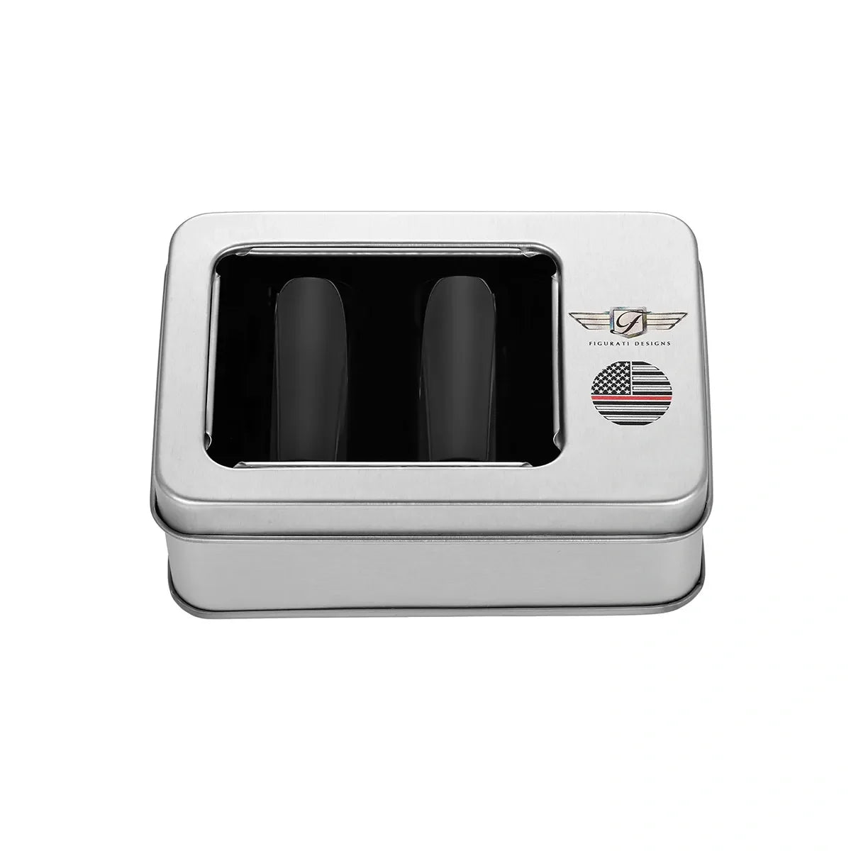 Harley-Davidson Rustfrit Stål i Sort Rød Linje Amerikansk Flag Docking Covers