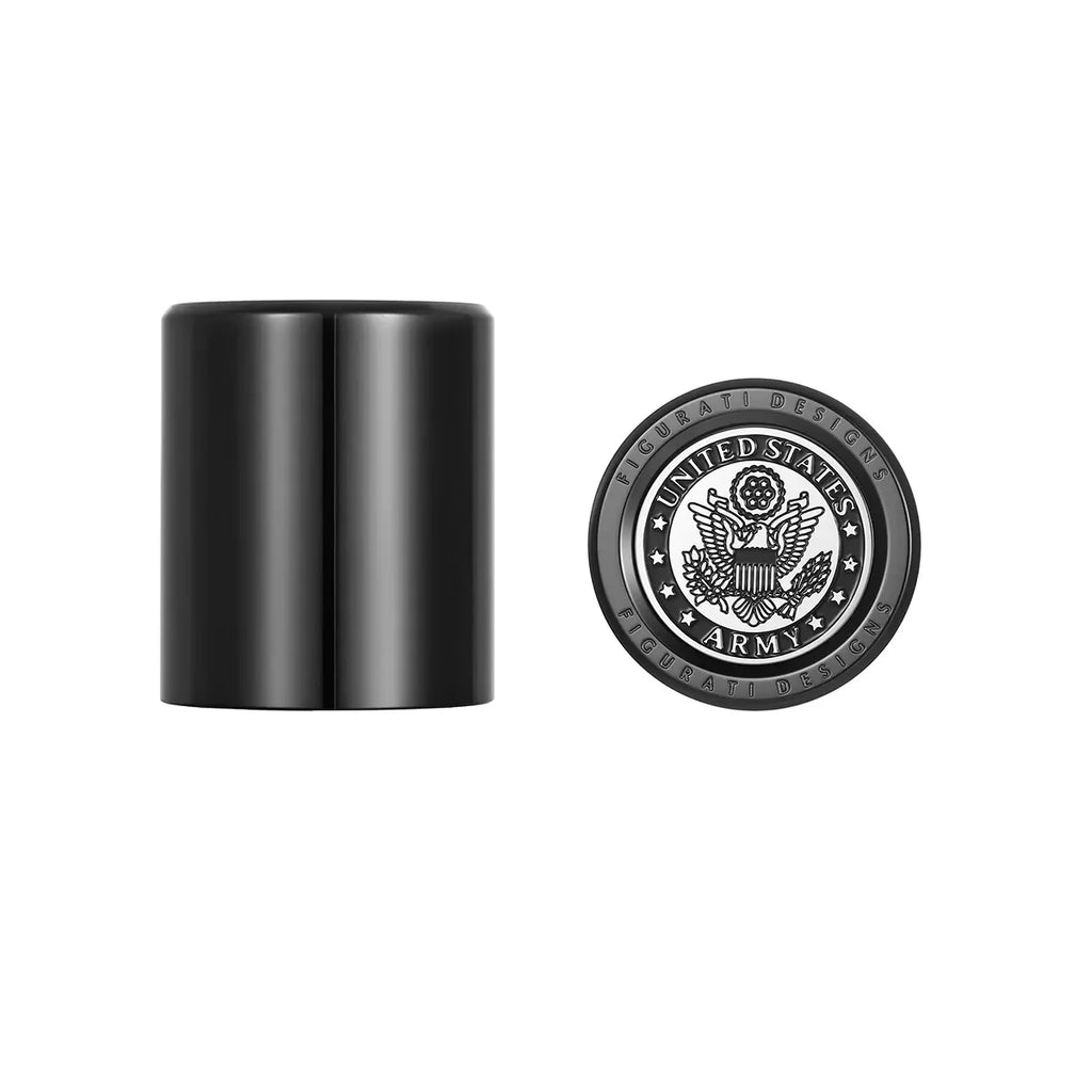 Harley-Davidson Rustfrit Stål i Sort Officielt Licenseret US Army Docking Hardware