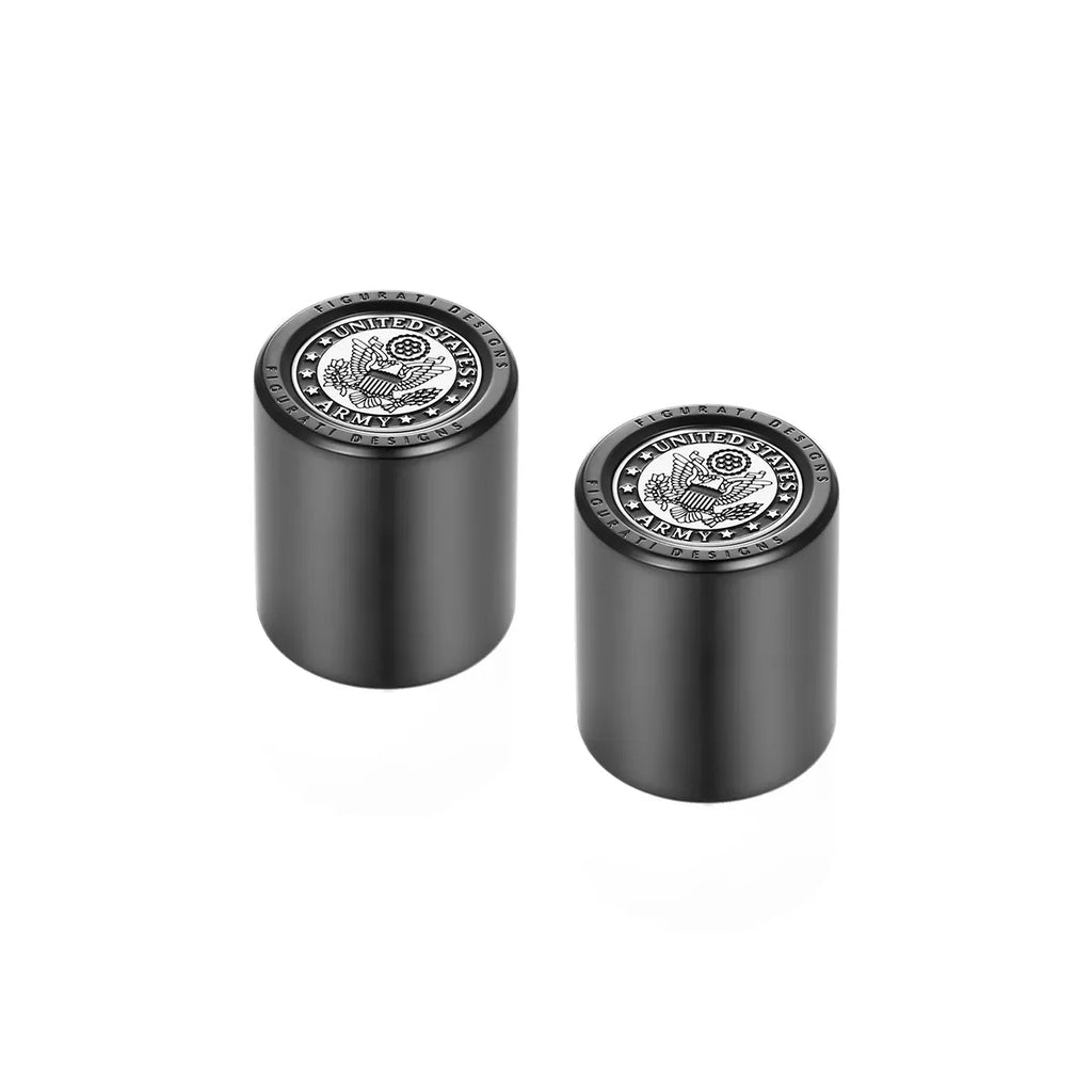 Harley-Davidson Rustfrit Stål i Sort Officielt Licenseret US Army Docking Hardware