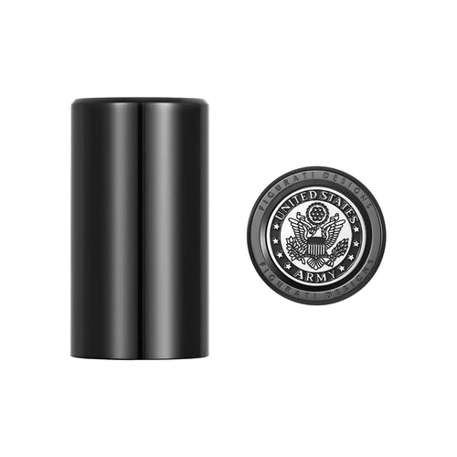 Harley-Davidson Rustfrit Stål i Sort Officielt Licenseret Army Docking Hardware