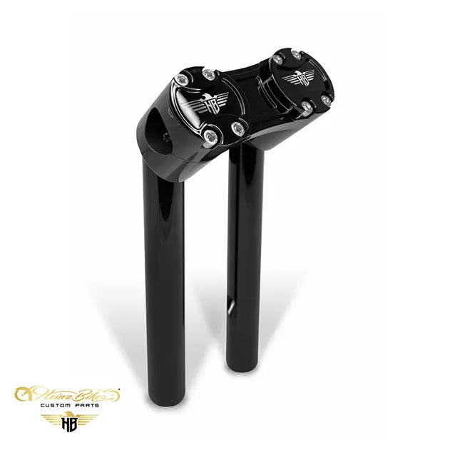 Heinz Bikes Club Style Pullback Riser 10" (25 mm & 32 mm styr) til Harley-Davidson Dyna & Softail