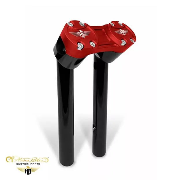 Heinz Bikes Club Style Pullback Riser 10" (25 mm & 32 mm styr) til Harley-Davidson Dyna & Softail