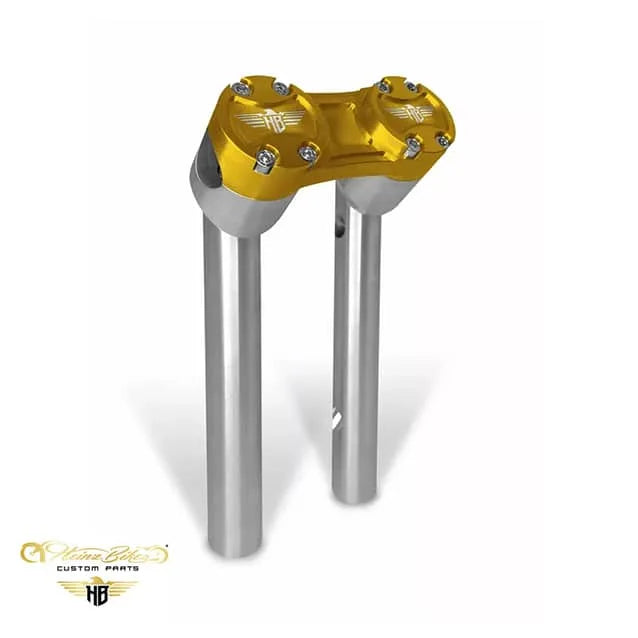 Heinz Bikes Club Style Pullback Riser 10" (25 mm & 32 mm styr) til Harley-Davidson Dyna & Softail