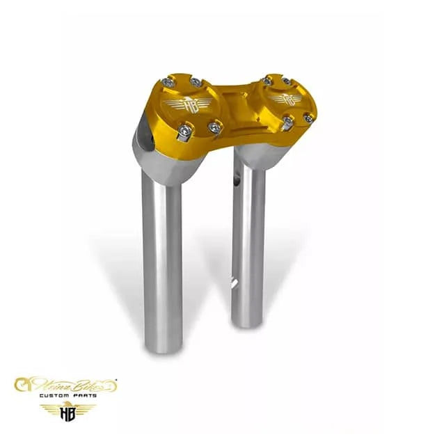 Heinz Bikes Club Style Pullback Riser 6" (25 mm & 32 mm styr) til Harley-Davidson Dyna & Softail