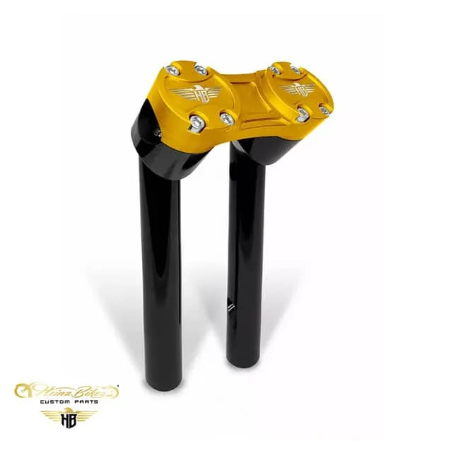 Heinz Bikes Club Style Pullback Riser 8″ (25 mm & 32 mm styr) til Harley-Davidson Dyna & Softail