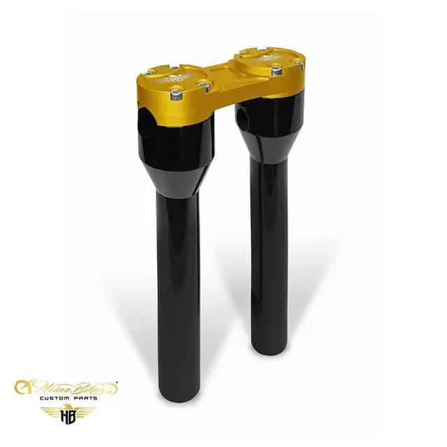 Heinz Bikes Club Style Straight Riser 10" (25 mm & 32 mm styr) til Harley-Davidson Dyna & Softail