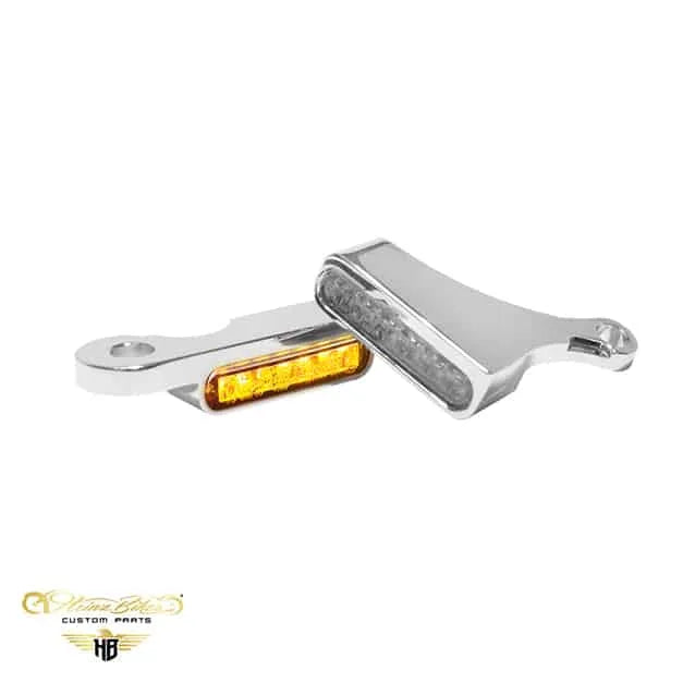 Styrmonteret LED blinklys med/uden positionslys til Harley-Davidson Softail fra 2018-2024