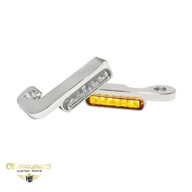 Styrmonteret LED blinklys med/uden positionslys til Harley-Davidson Dyna fra 1990-2017