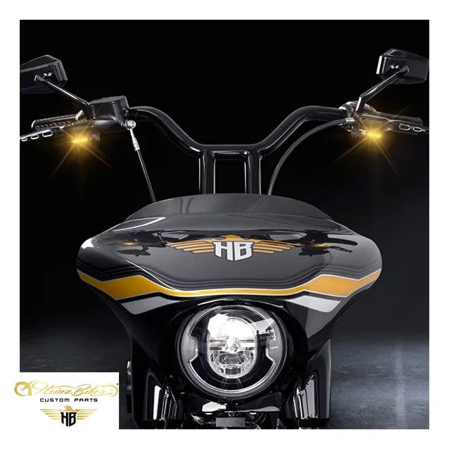 Styrmonteret LED blinklys med/uden positionslys til Harley-Davidson Touring (Hydraulisk kobling) fra 2002-2022