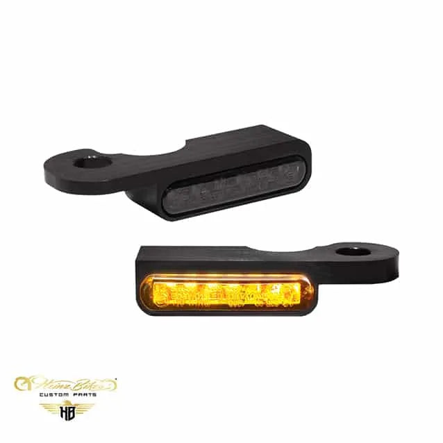 Styrmonteret LED blinklys med/uden positionslys til Harley-Davidson Softail fra 1990-2014