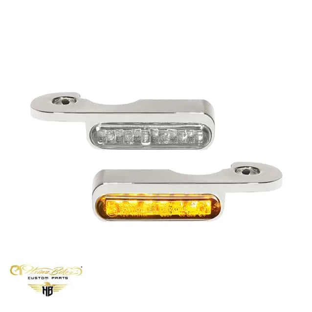 Styrmonteret LED blinklys med/uden positionslys til Harley-Davidson Softail Breakout (Hydraulisk kobling) fra 2013-2017