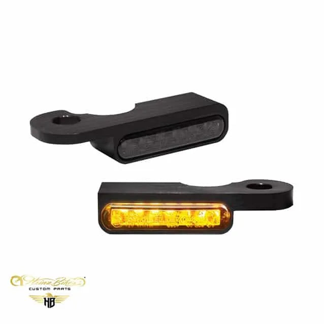 Styrmonteret LED blinklys med/uden positionslys til Harley-Davidson CVO Breakout, Deluxe, Road Glide & Street Glide fra 2002-2021