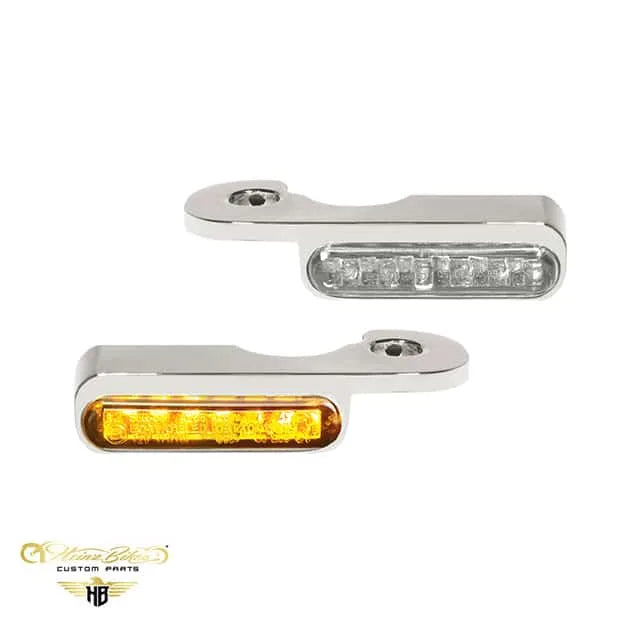 Styrmonteret LED blinklys med/uden positionslys til Harley-Davidson Night Rod, Street Rod & V-Rod / Muscle fra 2002-2017