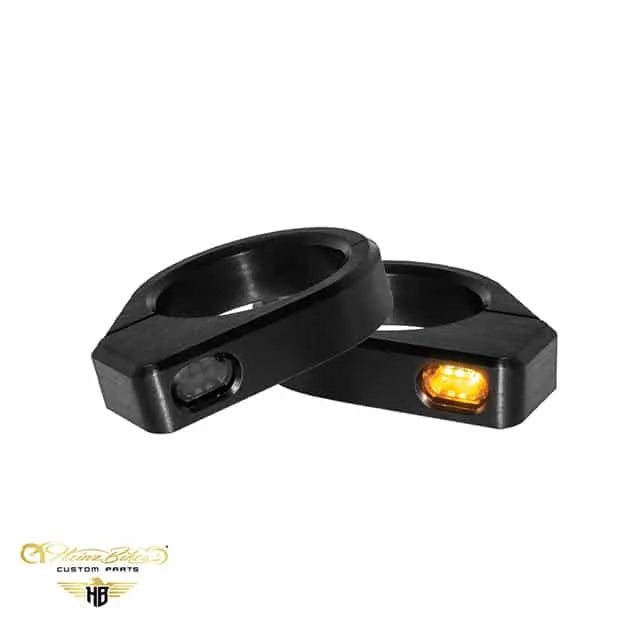 LED blinklys smal til gaffel montering 54/56 mm