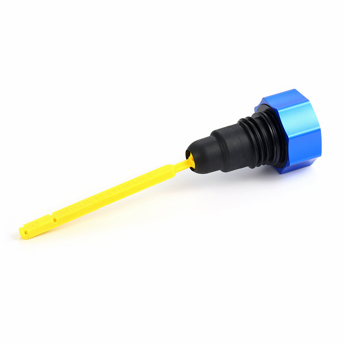 Alu Motor Oliepind for Harley-Davidson Twin Cam (2007-2016) - Curved Blue