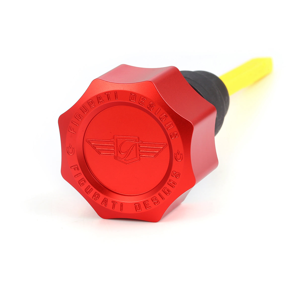 Alu Motor Oliepind til Harley-Davidson Twin Cam (2007-2016) - Buet Brændt Orange