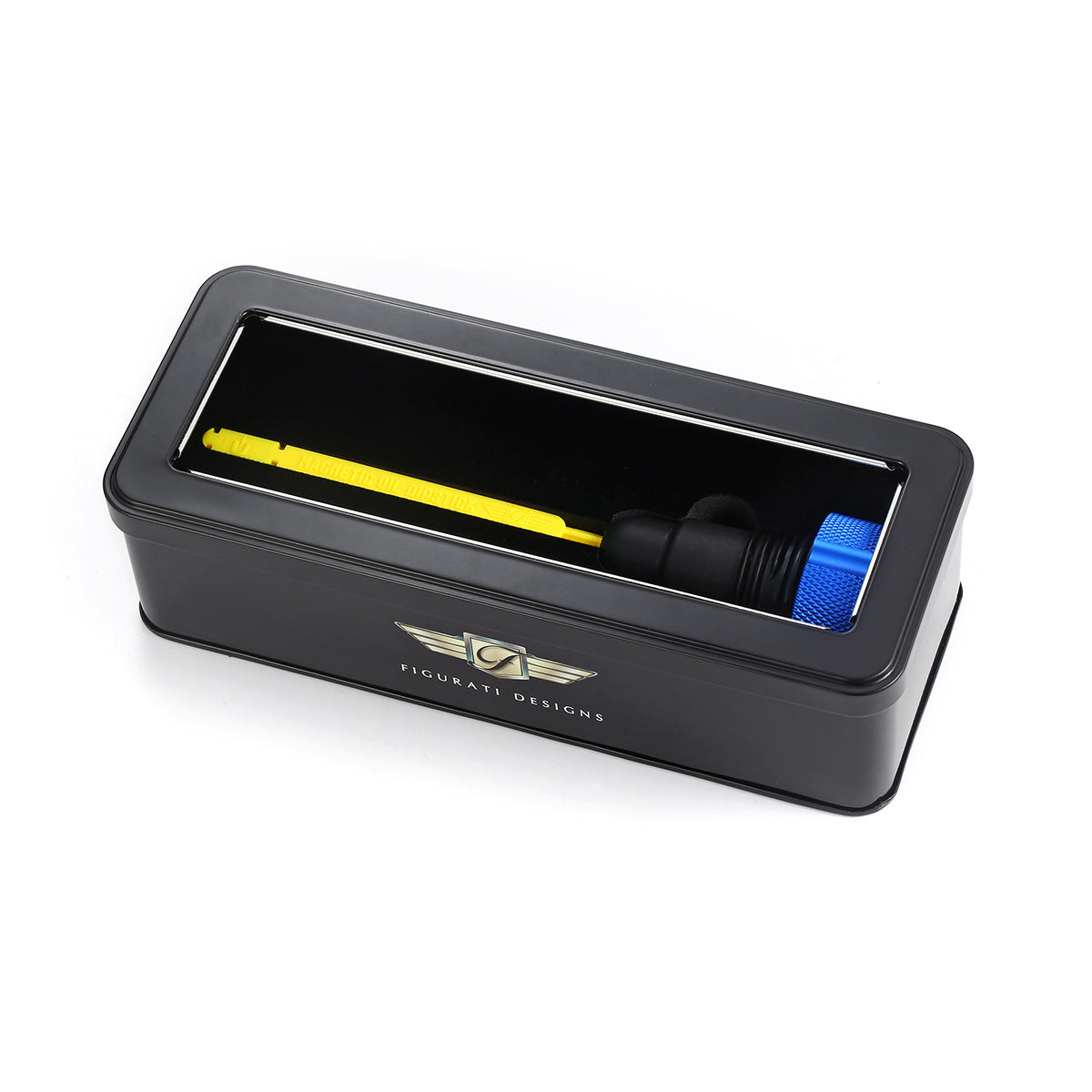 Alu Motor Oliepind til Harley-Davidson Twin Cam (2007-2016) - Rillet Blå