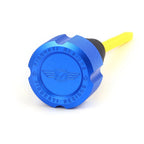 Alu Motor Oliepind til Harley-Davidson Twin Cam (2007-2016) - Rillet Blå