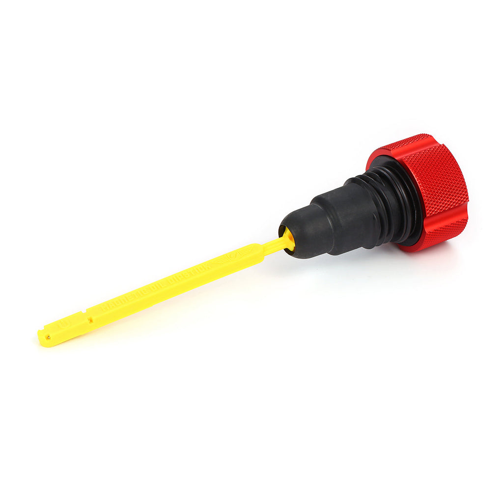 Alu Motor Oliepind for Harley-Davidson Twin Cam (2007-2016) - Rillet Brændt Orange