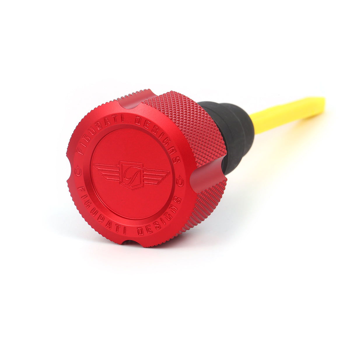 Alu Motor Oliepind til Harley-Davidson Twin Cam (2007-2016) - Rillet Rød