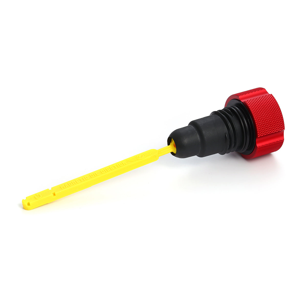 Alu Motor Oliepind til Harley-Davidson Twin Cam (2007-2016) - Rillet Rød