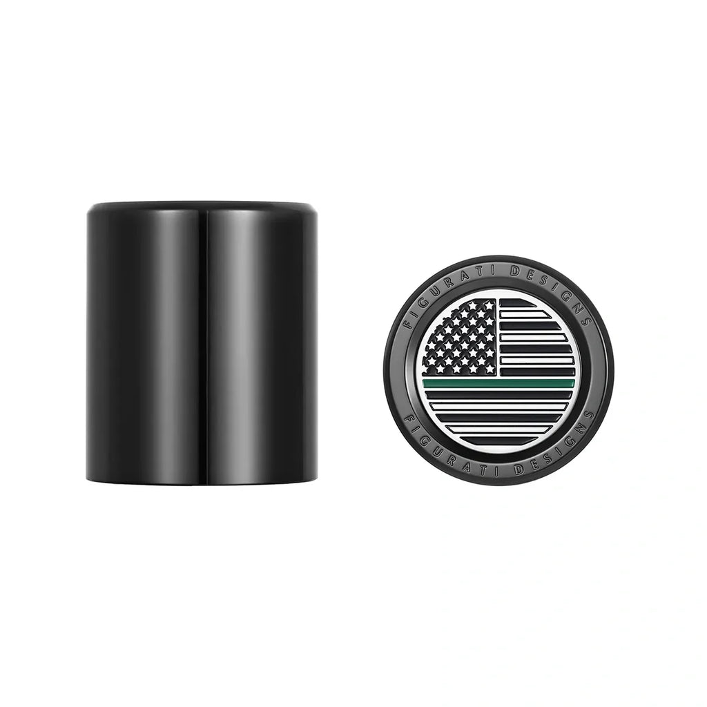Harley-Davidson Rustfrit Stål Sorte Grønne Linje Amerikanske Flag Docking Covers