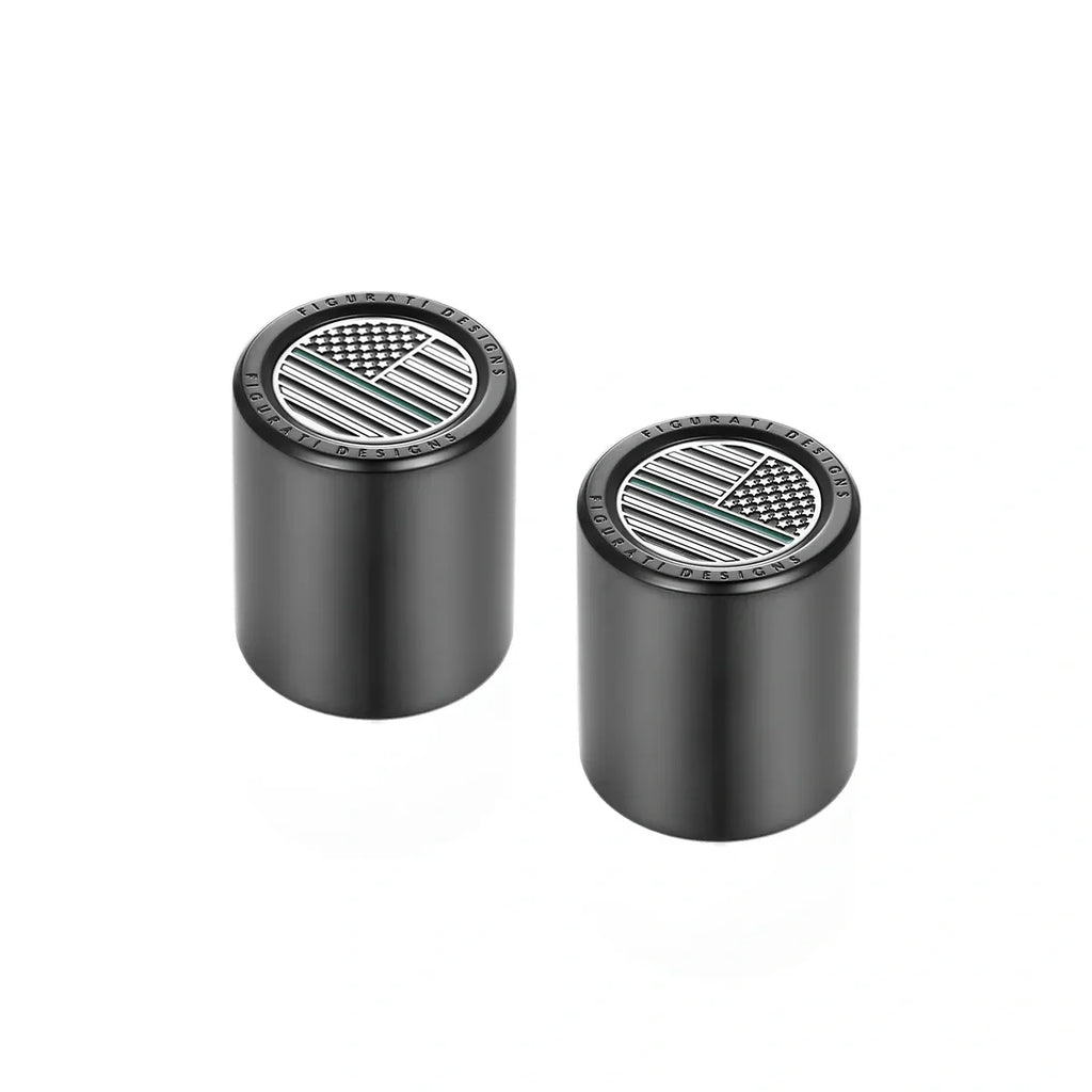 Harley-Davidson Rustfrit Stål Sorte Grønne Linje Amerikanske Flag Docking Covers