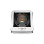 Harley-Davidson Twin Cam Timing Cover i Rustfrit Stål med Sort Sukkerskalle