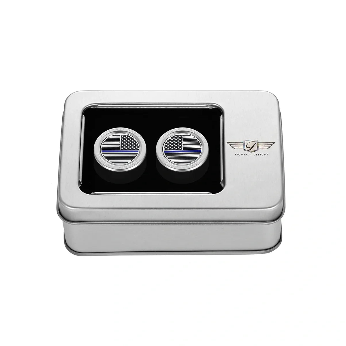 Harley-Davidson Rustfrit Stål Blå Stribe Amerikansk Flag Docking Covers