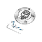 Harley-Davidson Rustfrit Stål Contrast Cut American Flag Skull Twin Cam Timing Cover