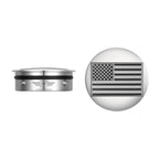 Harley-Davidson Rustfrit Stål Contrast Cut Custom Amerikansk Flag Svingarmsdæksel