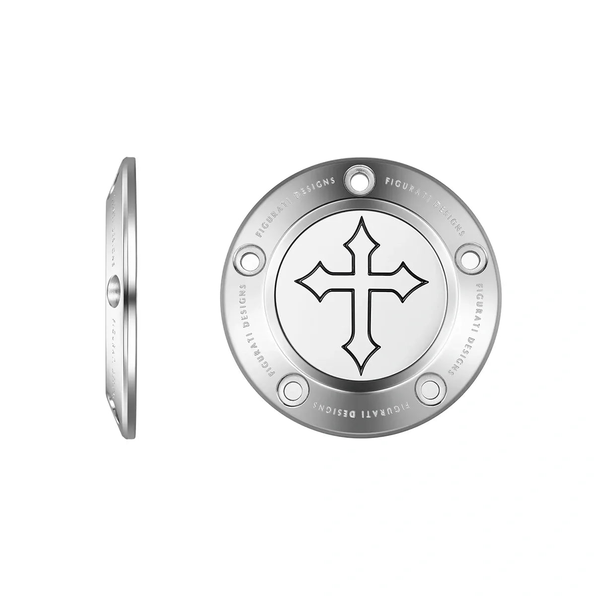 Harley-Davidson Rustfrit Stål Cross Twin Cam Timing Cover