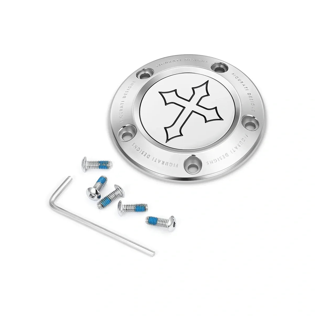 Harley-Davidson Rustfrit Stål Cross Twin Cam Timing Cover