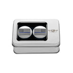 Harley-Davidson Svingarmsdæksel i Rustfrit Stål - American Flag Blue Line - Omvendt