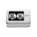 Harley-Davidson Svingarmsdæksel i rustfrit stål med maskeret kranie