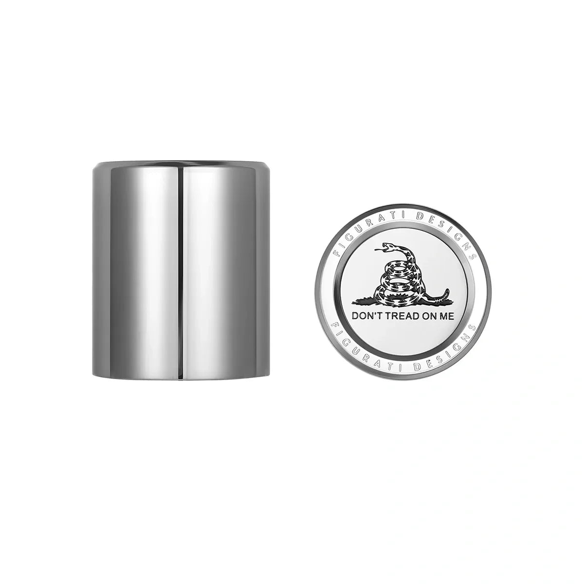 Harley-Davidson Rustfrit Stål "Don't Tread On Me" Docking Hardware