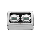 Aksel Covers til forhjul - i Poleret Rustfri Stål med Black/Green American Flag - Harley-Davidson Dyna, Softail & Touring