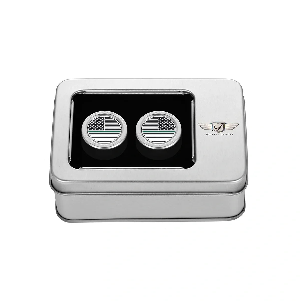 Harley-Davidson Rustfrit Stål Grøn Linje Amerikansk Flag Docking Covers