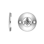 Harley-Davidson Rustfrit Stål Frimurer Emblem M8 Timing Cover